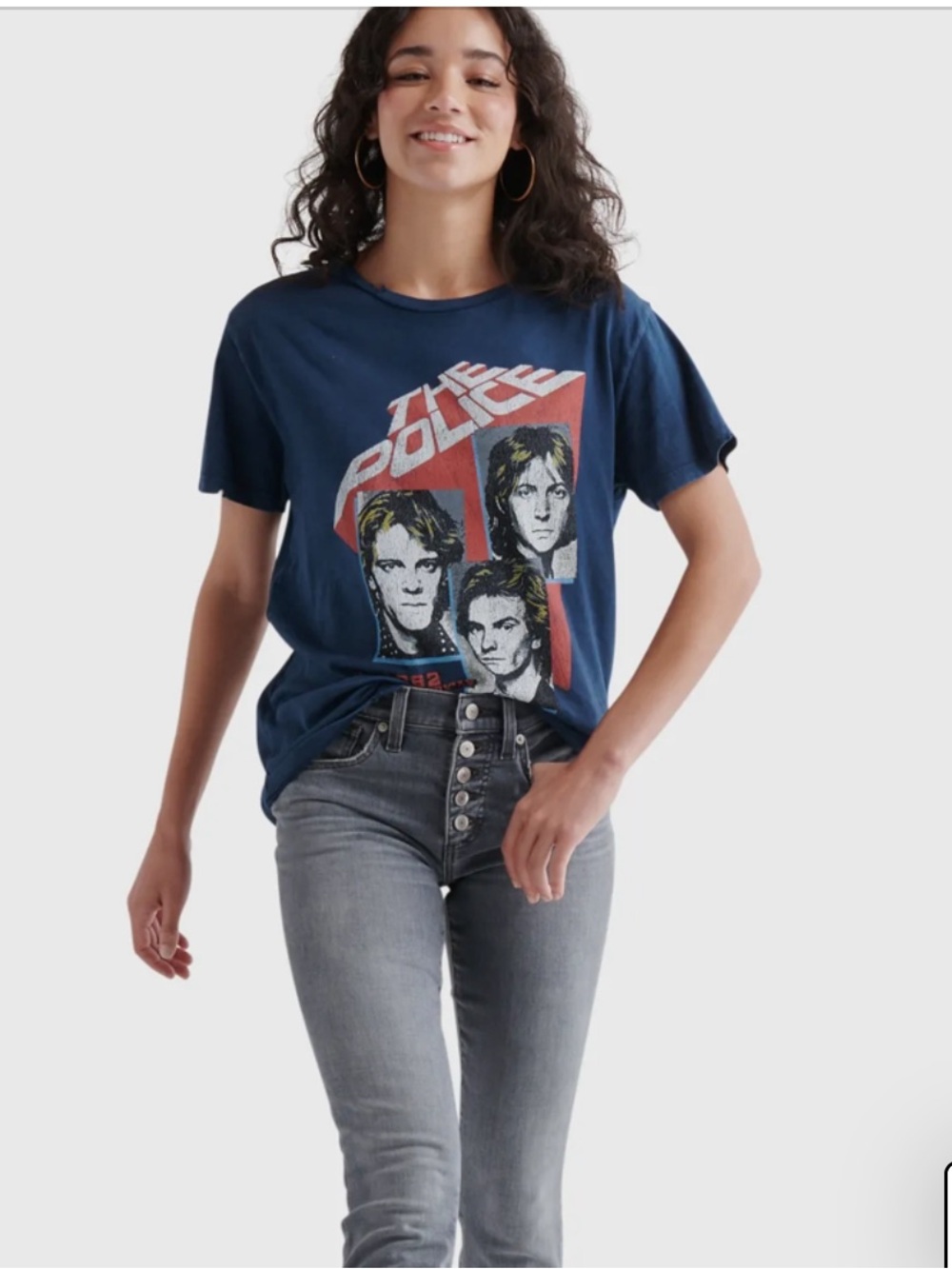 Lucky Brand The Police Graphic Band Tee